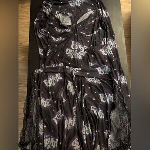 Dollskill x bratz OVERNIGHT SENSATION MESH BELL BOTTOMS